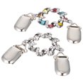 thumbnail image 4 of MasteelfCA 2Pcs All-match Scarf Buckle Fashion Silk Scarf Buckle Sweater Shawl Clips, 4 of 7