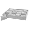 thumbnail image 2 of Decorative Watch Tray Watch Display Tray Jewelry Organizer Home Use Grey 35.50X24.50X5.00CM Storage 1 Set, 2 of 5