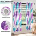 thumbnail image 3 of Yayeee Window Curtains Light Filtering 63"x42" Grommet Panel Pair Home Living Room Decor, Purple Drawing, 3 of 7