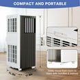 thumbnail image 5 of TROPOW 3-in-1 Portable Air Conditioners with Built-in Dehumidifier Function, Fan Mode, Remote Control, Complete Window Mount Exhaust Kit for Room, Dorm, Office Quiet AC Unit, 8,000 BTU, 5 of 7