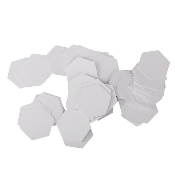 Plantillas de Ado Zulema 100 Piezas de Papel con Forma Hexagonal Empalmes de 22