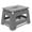 Gray, variant on Folding Step Stool 9 Inch for Adults Holds Up to 300 lbs, Non-Slip Folding Stools with Portable Handle, Compact Plastic Foldable Step Stool for Bathroom, Bedroom, Kitchen, Gray