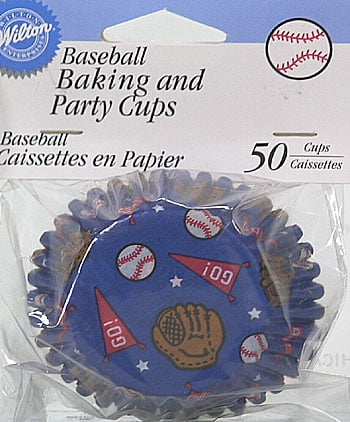 Baseball Baking Cups