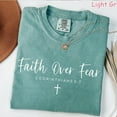 thumbnail image 3 of Faith Over Fear Bible Verse Shirt – Christian Unisex Tee with Scripture Quote, Uplifting Religious Gift for Believers, 3 of 6