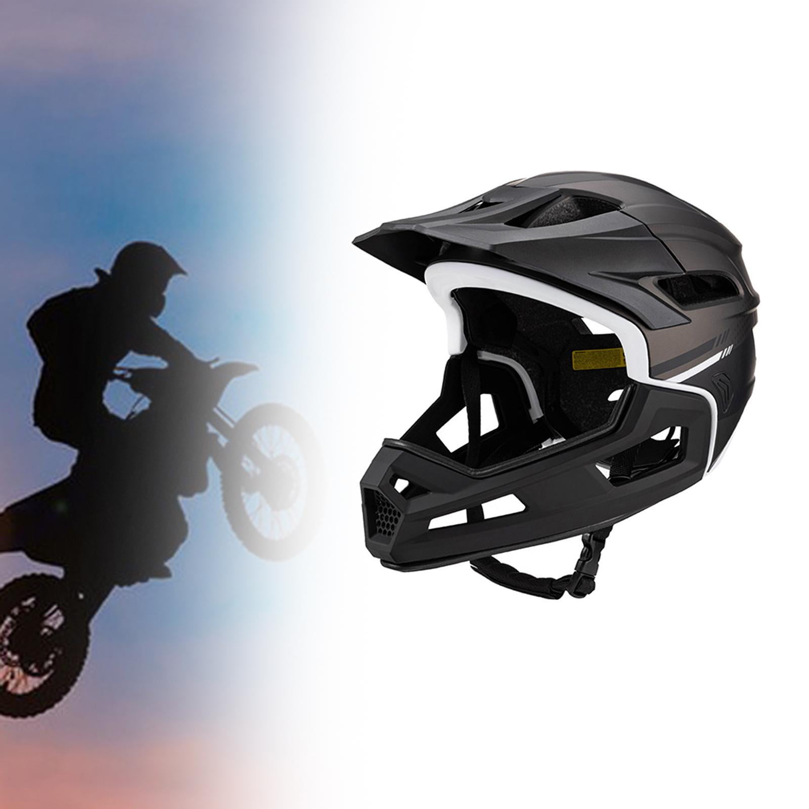 kesoto Bike Full Face Cycling Equipment Protective Gear Removable Washable Lining for Women Men Outdoor Riding Titanium Black