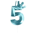 thumbnail image 1 of Number Birthday Candle 3D Designed Happy Birthday Candles Anniversaries Blue, 1 of 9