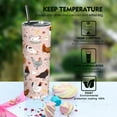 thumbnail image 4 of 20 oz Chicken Tumbler with lid and Straw,Chicken Cup Coffee Travel Mug,Chicken Gifts for Chicken Lovers Rooster Stuff Decor Accessories, 4 of 6