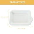 thumbnail image 5 of HAMPPLIES White Rectangular Paper Plates for Picnic and Bbq 50Pcs 6x4in, 5 of 8