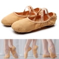 thumbnail image 1 of Zapatillas de ballet Hugo para niñas de lona Tan_40, 1 of 10