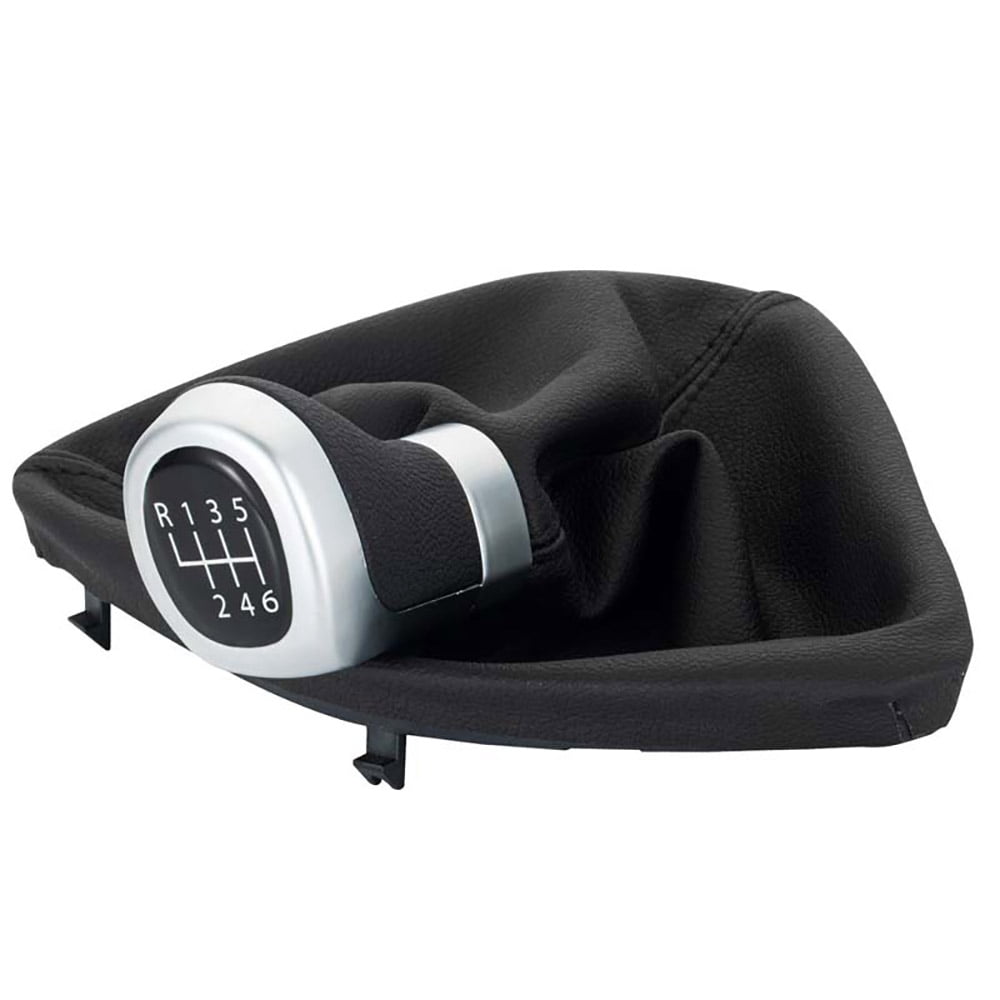 Yassdwbn Gear Shift Lever Knob 6 Speed Manual Shifter Lever Boot Cover for BMW 1 Series