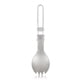 thumbnail image 2 of Cuchara-tenedor TOMSHOO Titanium plegable Spork Outdoor Camping Hiking Backpacking Dinner Spork Utensilios de mesa Abanopi  Cuchara-tenedor, 2 of 7