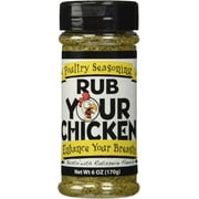 OLD WORLD SPICES & SEASONINGS INC Rub Your Chicken Rotisserie Flavor Seasoning - Pack of 3 6 Ounce Jars