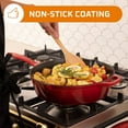 thumbnail image 6 of Bruntmor | Enameled Cast Iron 12 inch Skillet Deep Saut Pan 5 Quart Jumbo Cooker, 6 of 9