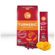 Electrolyte Drink Mix Hydration Packets by ZYN | Mango Pomegranate | Healthy Electrolytes Powder with Turmeric Powder, Vitamin C, Zinc & Curcumin | 7 Day Supply