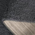 thumbnail image 5 of SAFAVIEH Rumi Blaire Solid Polyester Shag Area Rug, Charcoal, 5'3" x 7'6", 5 of 7