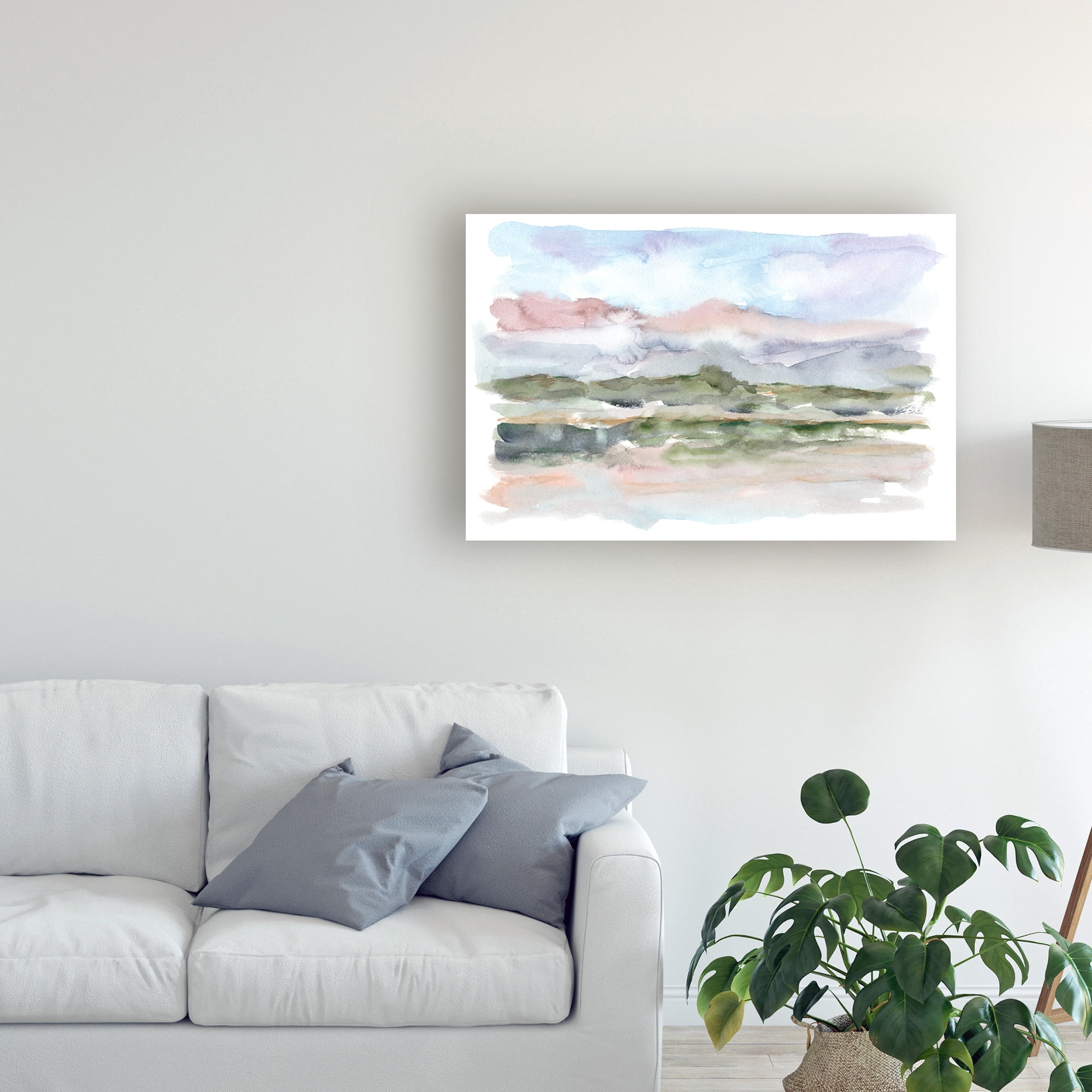 Trademark Fine Art 'Mountain Watercolor V' Canvas Art by Ethan Harper