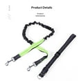 thumbnail image 3 of Hands Free Waist Leash for Dog Running Training and Jogging, Adjustable Belt with Double Handle, Reflective Bungee for Medium Large Dogs (Green 2.5cm *70-120cm), 3 of 5
