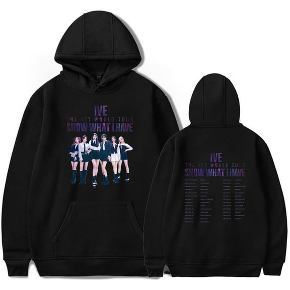 IVE The 1st World Tour Show What I have Merch Long Sleeve Hoodies For Women/Men Pullover Streetwear Top
