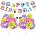 thumbnail image 3 of Grupo de hombres, grupo de jóvenes, fiesta de cumpleaños temática, juego de globos para tirar de la bandera, cuerda para pastel, 3 of 4