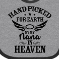 thumbnail image 4 of Inktastic Handpicked for Earth by My Nana in Heaven with Angel Wings Boys or Girls Baby Bib, 4 of 4