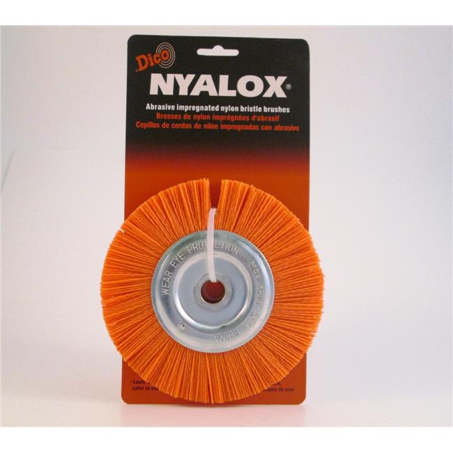Dico 6 in. Dia. Bench Grinder Brush, Medium Orange