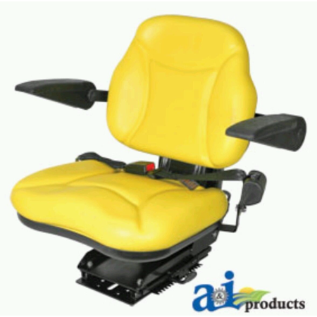 A & I Products Big Boy Suspension Tractor Seat - Yellow  Model# BBS108YL