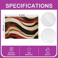 thumbnail image 2 of Erosebridal Abstract Spiral Placemats Set of 4, Mid Century Minimalst Place Mats Set of 4 for in Door Dinning, Striped Decor, 2 of 4