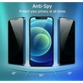 thumbnail image 2 of Cnarery Privacy Screen Protector for iPhone 12/ 12 Pro 2-pack, 9H True 28° Anti Spy Tempered Glass with Installation Frame, Case Friendly, 2 of 7