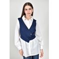 thumbnail image 4 of Camisa con chaleco Roman Fashion /Juvenil, 5119 (Blanco) blanco M, 4 of 5