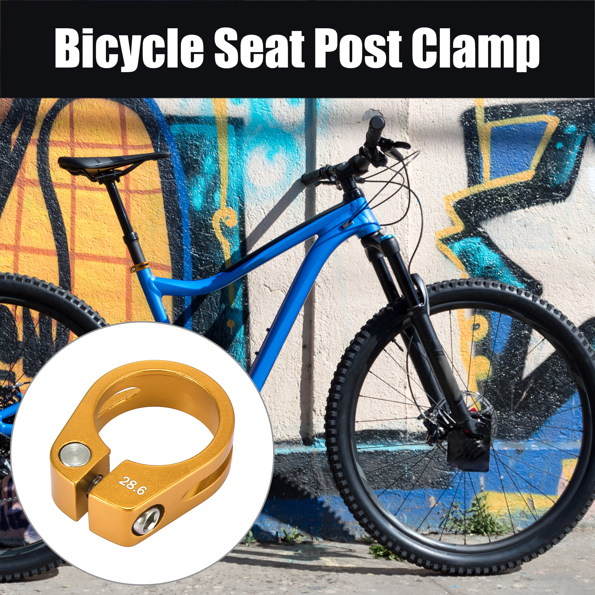 Road Seat Clamp Seatpost Seatpin Clamp 28.6mm ACOR Coloured  Mountain Bike 