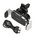 thumbnail image 2 of Car Phone Holder, Rotatable DC 5V Stylish Mobile Stand Ultra Quiet  Dual Recognition  For Cars Silver, 2 of 8
