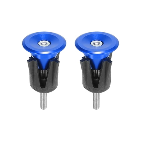 Pair Aluminum Alloy Bike Handlebar End Plugs Caps Bar End Plug Blue price history on PriceWatchPro