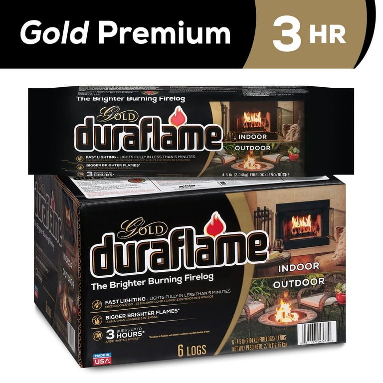 デュラフレーム 2箱セット duraflame 2 pack) Duraflame Gold Ultra Premium 4.5 lb. Firelogs, 6-Pack Case