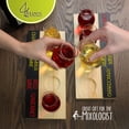 thumbnail image 6 of G Francis Wine Flight Tasting Set 2pk - 4 Slot Wooden Chalkboard with Glasses, 6 of 7