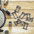 thumbnail image 3 of 10pcs Chain Connecting Link Roller Chain Buckle 2-row Chain Connecting Buckle, 3 of 9