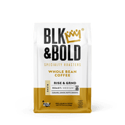 BLK & Bold Rise & GRND Blend, Medium Roast Whole Bean Coffee - 10.5 oz