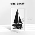 thumbnail image 4 of 8x12 inch Sailboat Black White Canvas Painting,Indoor Home Living Room,Bathroom,Cafes,Man Cave Decor Wall Decor Art Hanging Picture,Classic Sailboat Oil Paintings On Canvas,For Club,Bedroom, 4 of 6