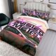 thumbnail image 3 of Metal Retorcido Conjunto de sábanas temático, trío de piezas, cómodo y amigable con la piel, diseño único, regalo de decoración para el hogar para familiares, amigos y fans,135cm *200cm, 3 of 6