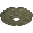 thumbnail image 3 of Ekena Millwork 18"OD x 3 1/2"ID x 1 1/2"P Rotherham Ceiling Medallion (Fits Canopies up to 3 1/2"), Hand-Painted Spartan Stone, 3 of 6