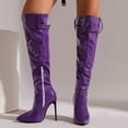 thumbnail image 4 of Women's Pointed Toe Stiletto Over-the-Knee Boots - Stylish High Heel Long Boots for Party, Prom & Carnival | Elegant Evening Footwear, 4 of 9
