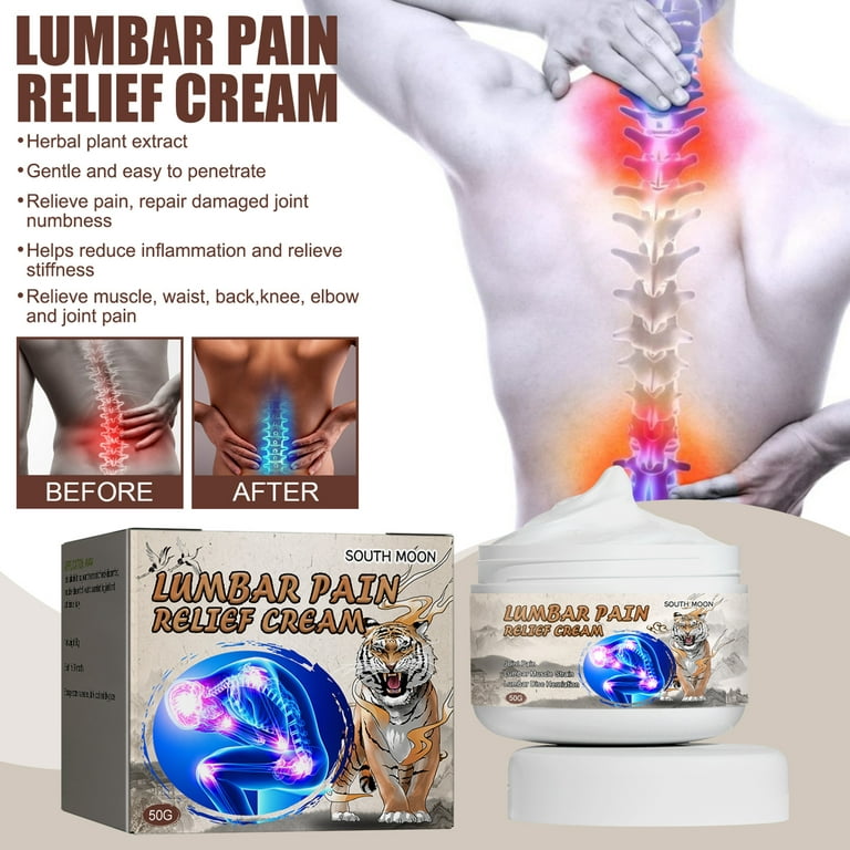 Lumbar Pain Relief Cream, Rheumatoid Arthritis Cream, for Muscle, Neck,  Back, Arm, Joint Pain Relief, Natural Herbal Cream