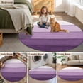 thumbnail image 5 of Round Rugs 3.3Ft, Purple Ombre Round Area Rug Washable Indoor Throw Carpet, Farmhouse Vintage Wooden Striped Soft Non Slip Circle Rug for Laundry Room Patio Home Decor Aesthetic, 5 of 8