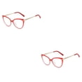thumbnail image 2 of Sonducket 1 par de gafas de Metal para mujer, triangulares, universales, HD, elegantes, inastillables, decorativas, a la moda, adorno para gafas, Rojo 2piezas, 2 of 6