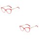 thumbnail image 3 of Qarigey 1 par de gafas de mujer, reemplazo Universal HD, protección solar inastillable, gafas de moda, adorno rojo Rojo 2piezas, 3 of 6