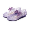 thumbnail image 3 of Lixiuxyad Jelly Shoes For Girls Birthday Sandals For Girls Toddler Glitter Sandals Dress Sandals Girls Sandals Sizes 1(Big Kid 9-9.5 Years), 3 of 7