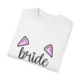 thumbnail image 3 of Bride Cat Bachelorette Team Bride Bridal Party Shower Gift Bridesmaids Unisex Garment-Dyed T-shirt, 3 of 4
