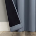 thumbnail image 5 of Sun Zero Graham 2-pack Dual-Sided Magnetic Closure 100% Blackout Grommet Curtain Panel Pair, 40"W x 84"L, Denim Blue, 5 of 10