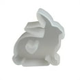 thumbnail image 1 of Hearth & Gear Easter Rabbit Silicone Mould Easter Rabbit Silicone Moulds 3D Easter Bunny Silicone Mould Rabbit Mould Easter DIY Rabbit Mould For Easter Easter File Brush Silicone Mat for Baby Bath, 1 of 7