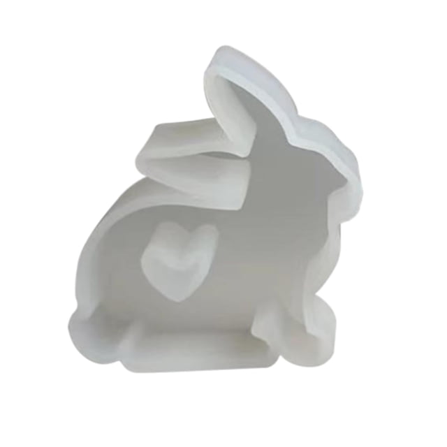Hearth & Gear Easter Rabbit Silicone Mould Easter Rabbit Silicone Moulds 3D Easter Bunny Silicone Mould Rabbit Mould Easter DIY Rabbit Mould For Easter Easter File Brush Silicone Mat for Baby Bath