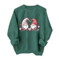thumbnail image 2 of Wowcloth Woman's Crewneck Sweatshirt, Round Neck Long Sleeve with Heart Print, Soft Cotton for Valentine's Day and Everyday Wear, 2 of 6
